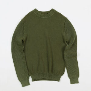 Side view of OEM Custom Men's Crewneck Sweater showing fabric texture