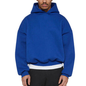 Custom logo on a blank Premium Cotton Hoodie