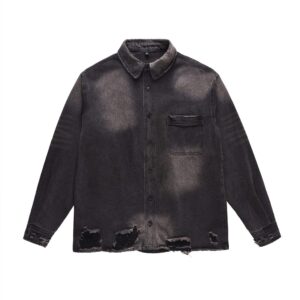 Front view of the casual Custom Denim Jacket for men