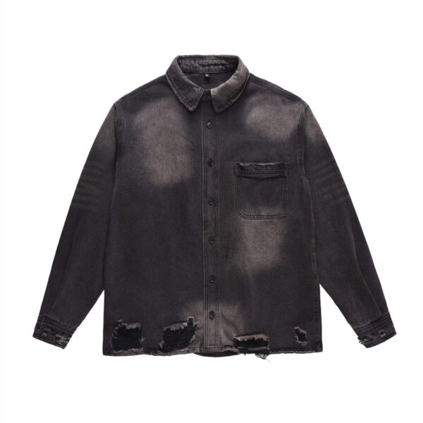 Front view of the casual Custom Denim Jacket for men