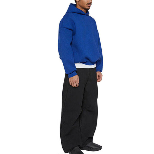 Drop shoulder design and classic fit of the Premium Cotton Hoodie