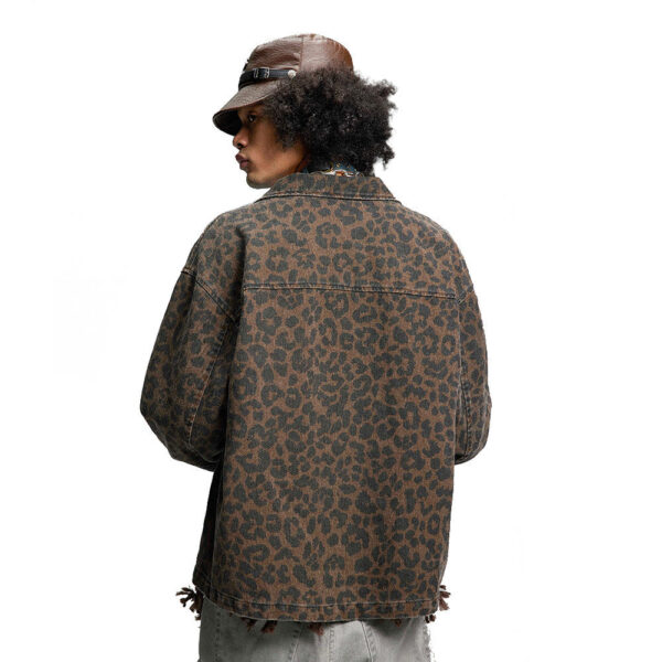 “Washed distressed Custom Denim Jacket Men for bold urban streetwear style”