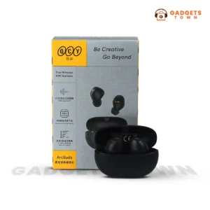 QCY ArcBuds HT07 wireless earbuds black color with charging case