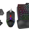 5 In 1 Combo Gaming Keyboard And Mouse Wireless Bluetooth For PC Smartphone PUBG Mobile Game Accessories (P-2358)