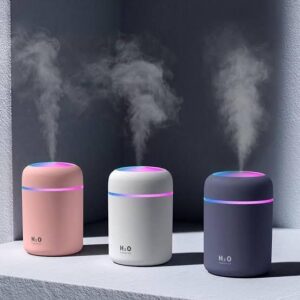 Portable Mini USB Air Humidifier with colorful LED light